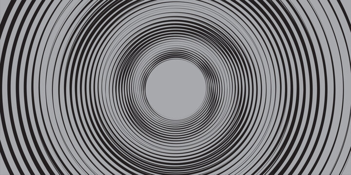 Spiral with gray colors lines as dynamic abstract vector background or logo or icon. spiral circle abstract