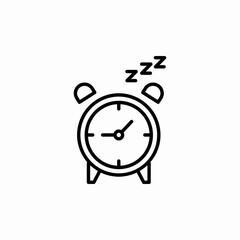 alarm clock snooze icon sign vector
