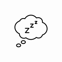 sleep dreams icon sign vector
