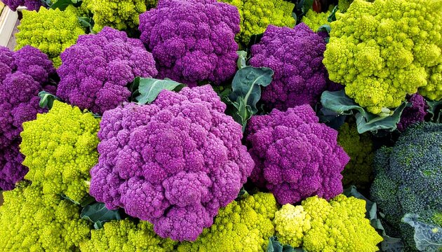 Purple  Green Romanesco.