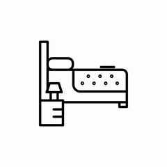 bed sleep icon sign vector