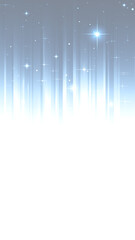 星が輝く夜空のような青い縦線背景