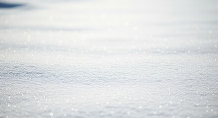 Pristine snow-covered landscape with sparkling texture.