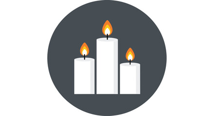 Warm glowing candles evoke peace and remembrance perfect for holiday celebrations memorial services or adding soft light to a serene atmosphere, Generative AI.