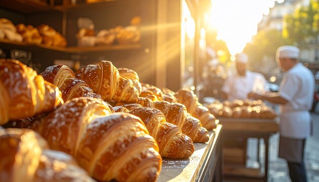 Bakery Croissants. - Powered by Adobe