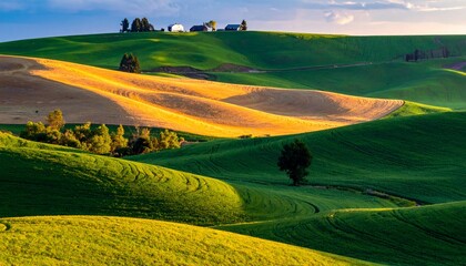 Rolling hills landscape.