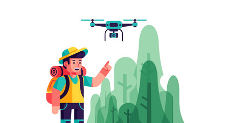 Adventure Seeker Guides Drone Over Wilderness to Capture Stunning Moments in Nature