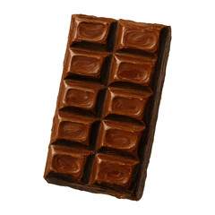 Obraz premium PNG Delicious chocolate bar illustration.