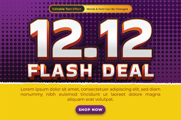 Vibrant 12.12 Flash Deal Sale Promotion