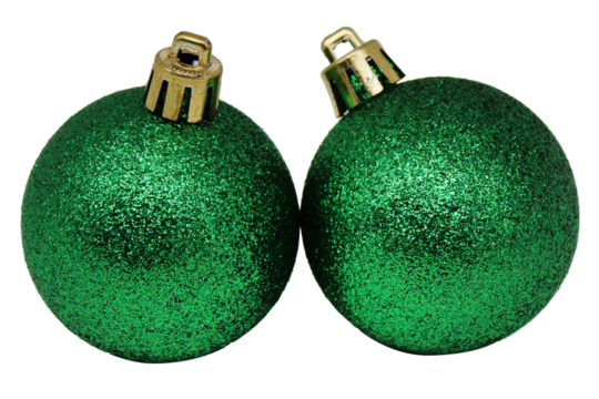 esferas verdes navideños