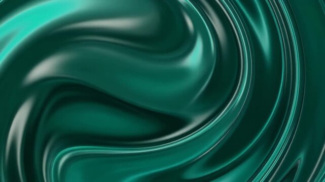 Abstract Emerald Green Swirl Background. Liquid Texture Art
