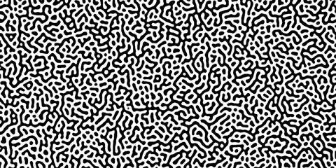 Overlay template abstract Turing organic wallpaper .Abstract truing organic wallpaper Turing reaction diffusion monochrome seamless pattern .turing pattern design background vector good for wallpaper.