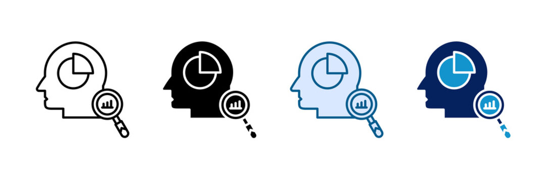 Analytical Mindset Icon Set Multiple Style Collection