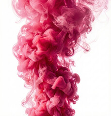 pink smoke on white background By Geneated AI