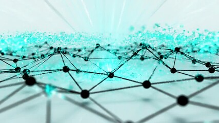 Abstract network connections digital technology and data transfer background. - Powered by Adobe