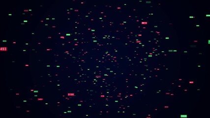 Stock Market Video Animated Background - Powered by Adobe