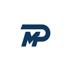 Logo Letter MP Modern Minimalist