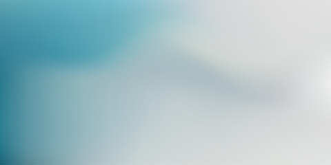 A soft and blurry abstract background with a smooth gradient from cool teal to light gray.