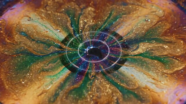 Abstract CD Surface A Colorful and Artistic Optical Illusion.