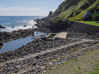 水無海浜温泉、潮騒に包まれて