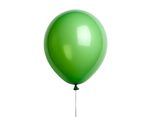 Glossy green balloon floats, party, celebration, joy