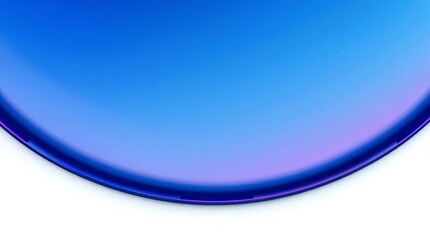 Abstract Blue Gradient Circle with White Background and Subtle Purple Hues