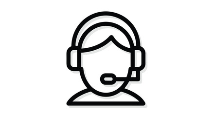 Professional customer service representative ready to assist with headset ideal for websites apps and marketing materials needing support visuals, Generative AI.