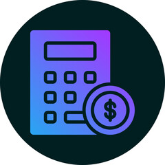 Calculator icon for weather, website, application, printing, document, poster design, etc