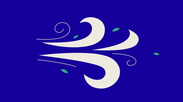 Wind blows animation