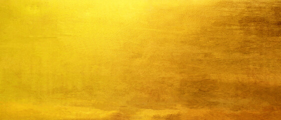 Gold background or texture and gradients shadow. gold polished metal steel texture abstract background.