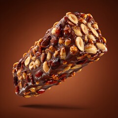 Crunchy Nut Energy Bar with Honey and Caramel