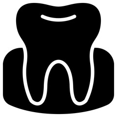 Gum icon for dental, website, application, printing, document, poster design, etc