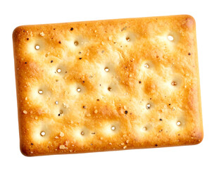 Crunchy Round Snack Biscuit Close-Up Isolated