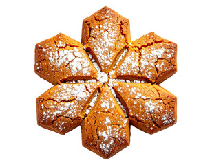 Crunchy Round Snack Biscuit Close-Up Isolated