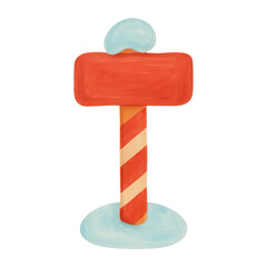 Fototapeta premium PNG Colorful candy sign illustration.