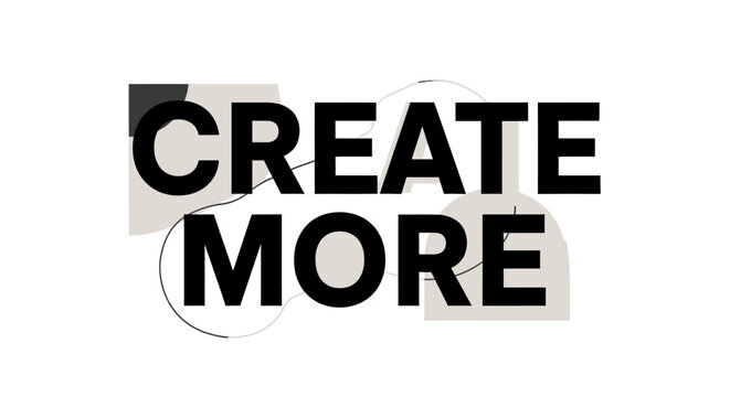 Boost creativity and productivity with this modern motivational design - perfect for offices, studios, and workshops looking for inspiration