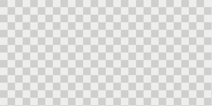 Transparent background texture for photo or graphic elements. Checkered PNG transparency effect. Checkerboard with white and grey squares. Pixel wallpaper. Art Vector