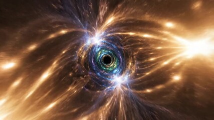 A mesmerizing series of cosmic vortexes featuring vibrant nebulae and dynamic light patterns capturing the beauty of space phenomena. - Powered by Adobe