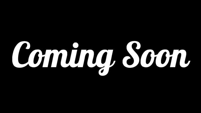 Handwriting Coming Soon Announcement Transparent Background