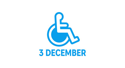 International Day of Persons with Disabilities symbol and date.