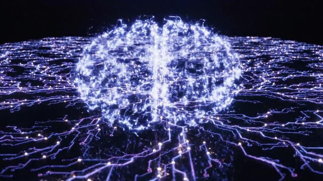 Electronic mindscape illuminated synapses spreading on network