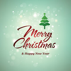 merry christmas greeting card