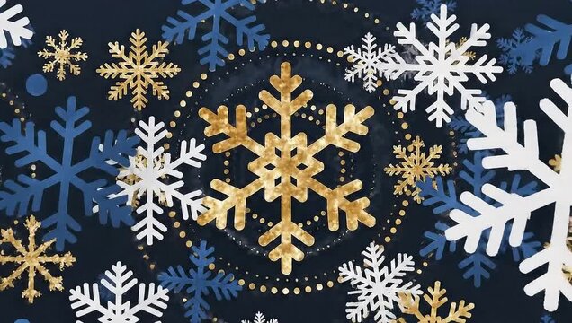Abstract snowflake pattern