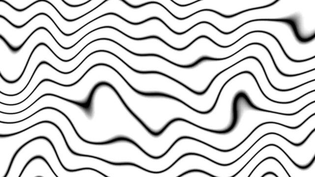 Black and white wavy lines can be looped