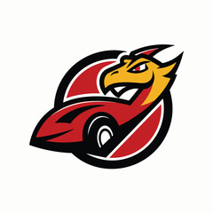 red racing car vector