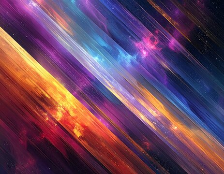 Colorful, abstract diagonal stripes in vibrant hues, creating a dynamic and artistic background