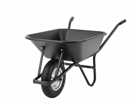 Heavy-Duty Single Wheel Garden Wheelbarrow