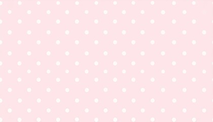 Vibrant pink and white polka dot pattern design background texture aesthetic art.