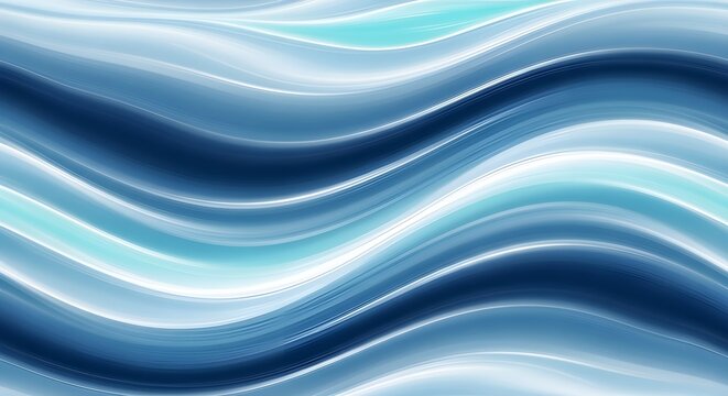 Clean blue gradient waves forming fluid sweeping motion with soft curves and smooth layered abstract design