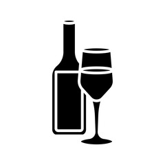  glass bottle drink icon vector icon graphic